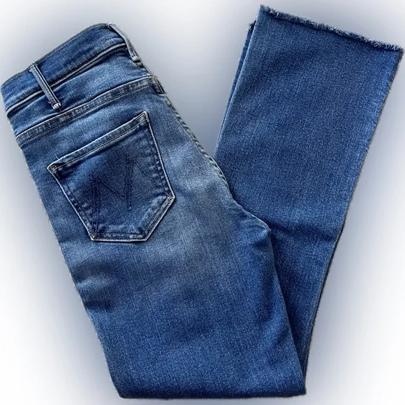 MOTHER The Hustler High-Rise Ankle Fray Jeans - size 25 - excellent condition - Picture 7 of 10